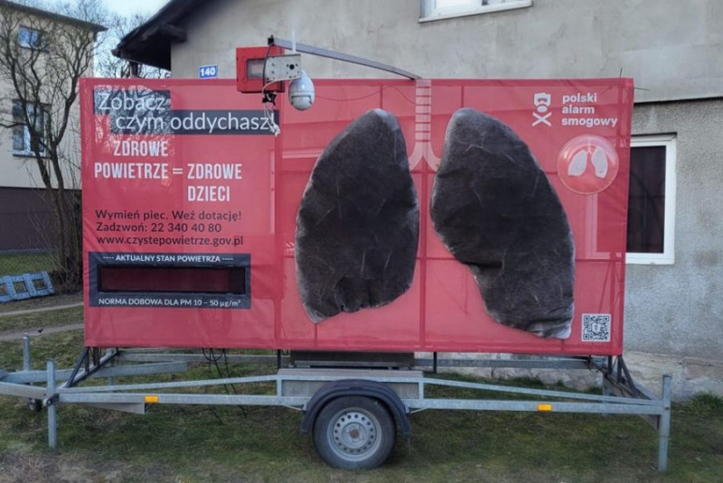 Mobilne płuca w 32 miastach ujawniły skalę smogu w Polsce